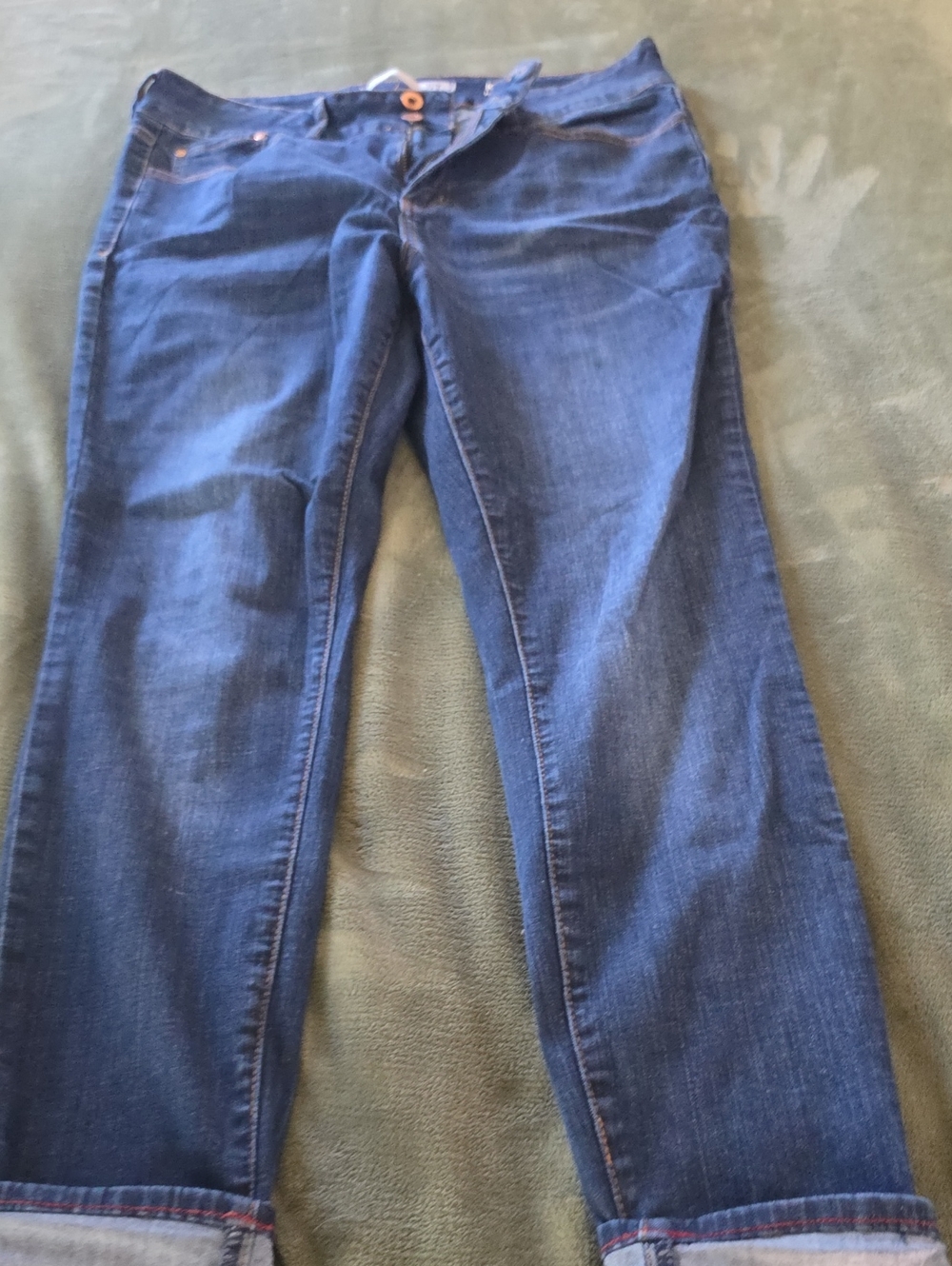 !it jeans Women's Straight Leg Dark Blue Denim